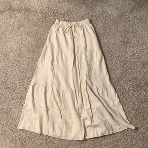 Abercrombie linen midi skirt